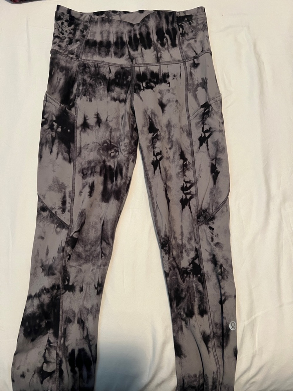 lululemon athletica Black & Gray Tie-Dye Leggings